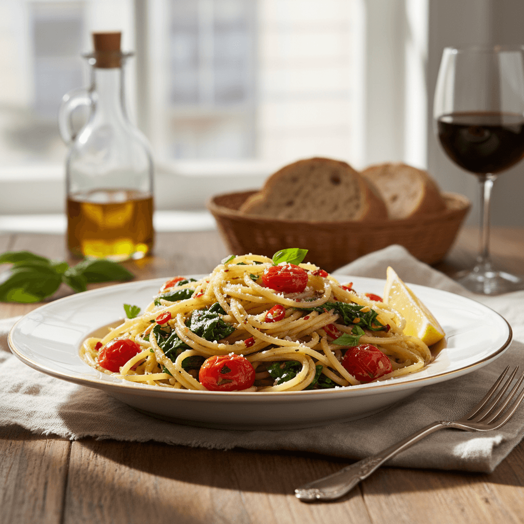 Quick stir-fry in a wok with steam rising