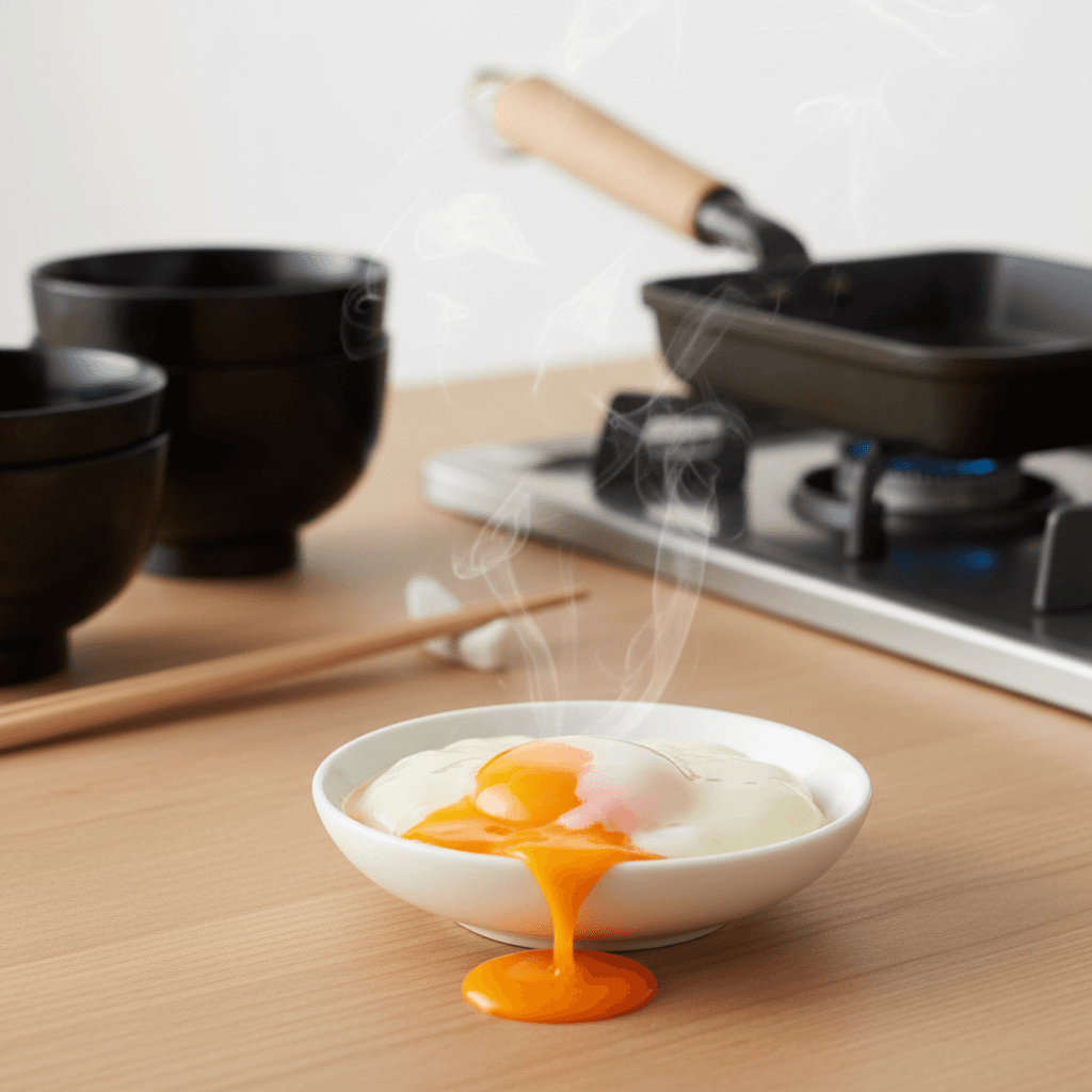 Perfect onsen egg with silky yolk