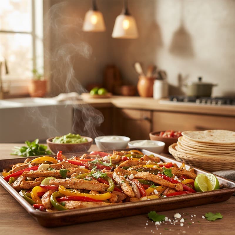 Sheet Pan Chicken Fajitas