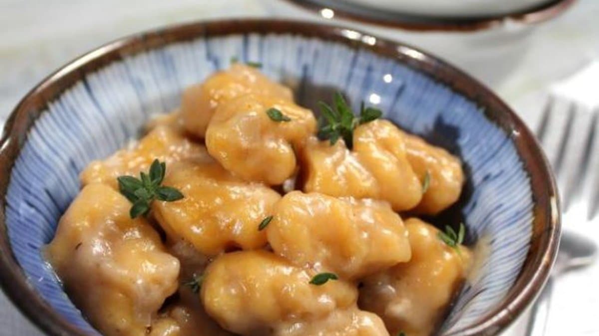 Butternut Squash Gnocchi With Whiskey Cream Sauce
