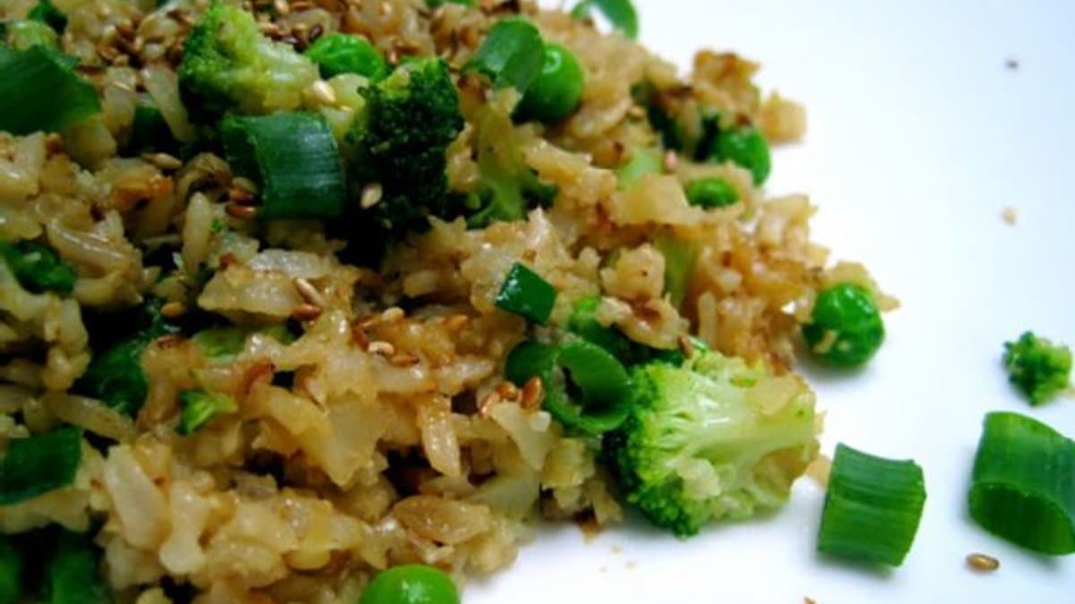 Cauliflower, Brown Rice, and Vegetable Fried Rice