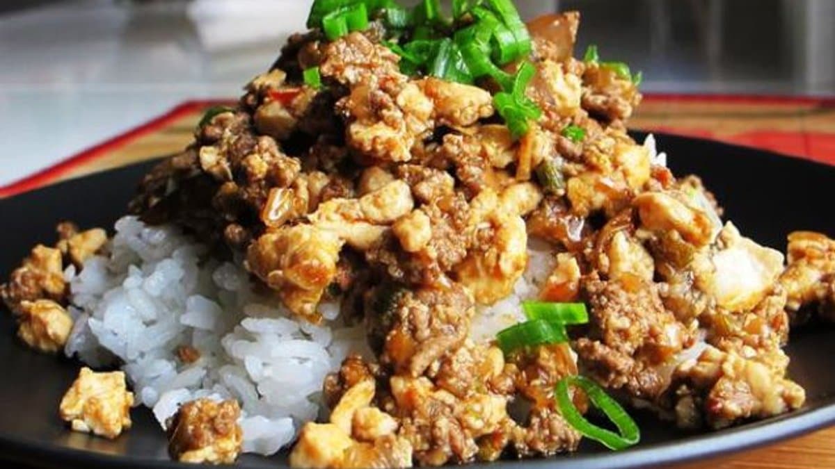 Japanese Mabo Tofu With Eggplant