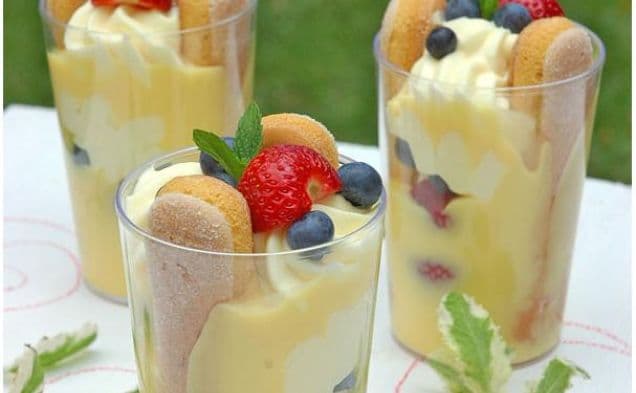 Berry and White Chocolate Trifle