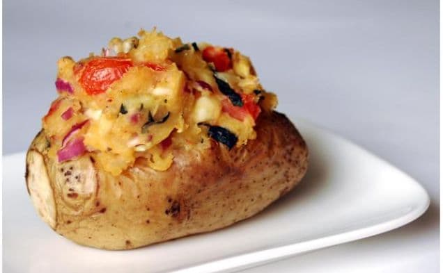 Bruschetta Stuffed Potatoes