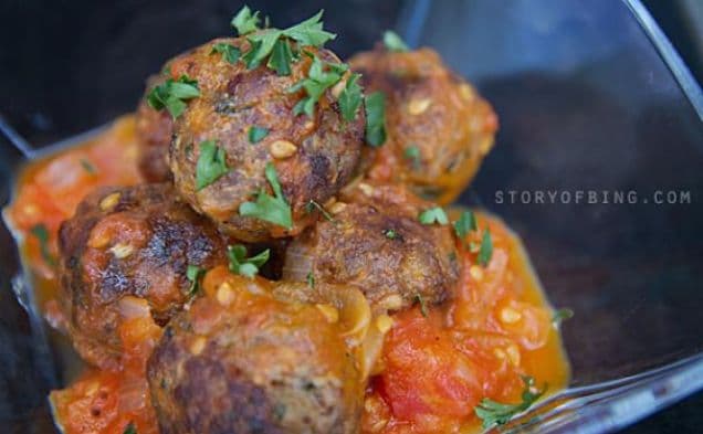 Spanish Meatballs In Tomato Sauce