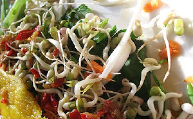 Vietnamese Pancakes with Vegetables, Herbs and a Fragrant Dipping Sauce (Bánh Xèo)