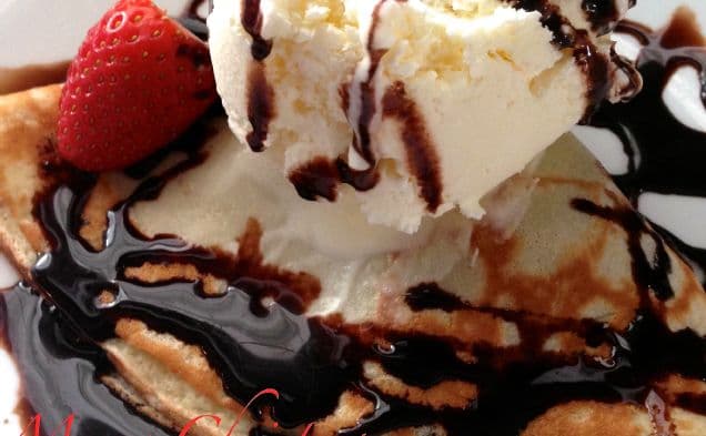 Nutella Crepes and Ice Cream