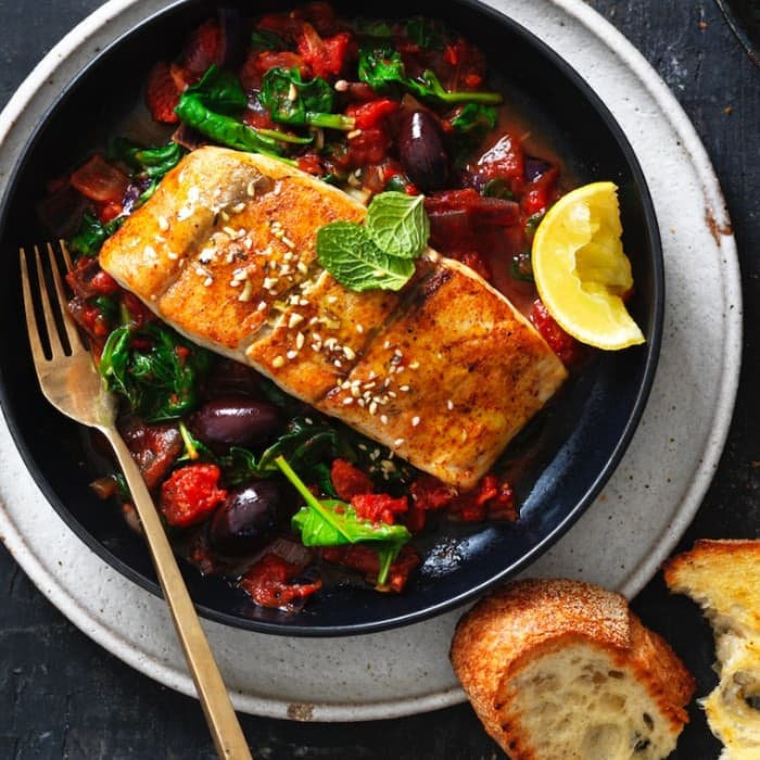 Barramundi with Moroccan spices