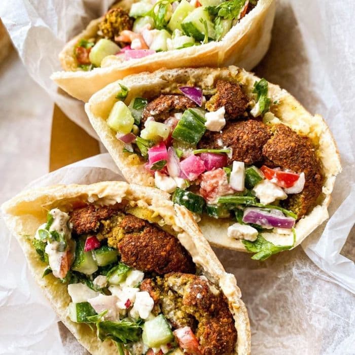 Falafel Pita Sandwich with Tahini Sauce