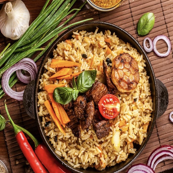 Turkish lamb pilau